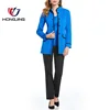 2018 Fashion Mandarin Collar Long sleeve Button accent details Faux pockets front Hook & eye closure straight hemline Jacket