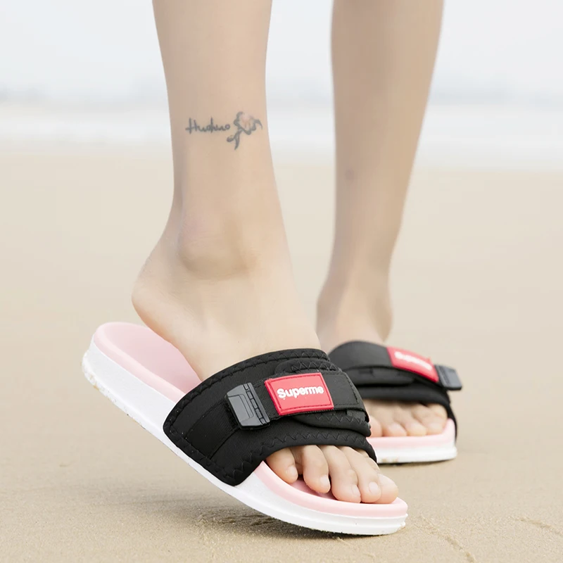 Suicoke Touch Strap Slides in Black for Men | Lyst