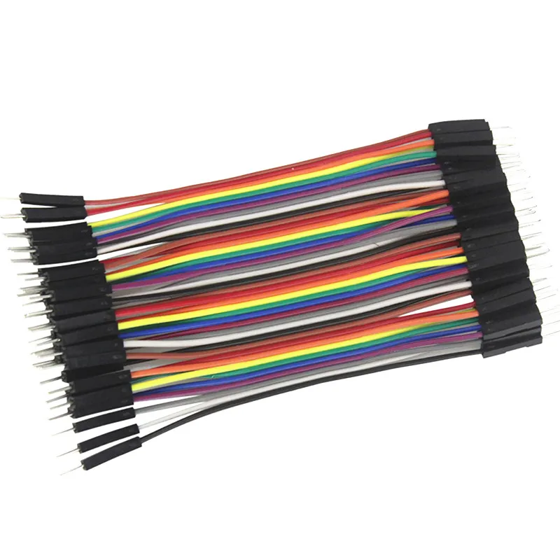 40pcs 10CM Male To Female Jumper Wire Ribbon Cable Arduino pin header BB 