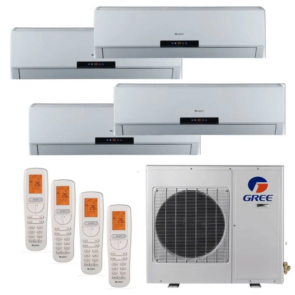 Gree MULTI36CLIV500-36,000 BTU Multi21 Penta-Zone Wall Mount Mini Split Air Conditioner Heat Pump 208-230V 9-9-9-9-9