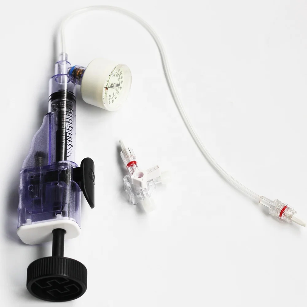 
New style medical device indeflator 20ml 30atm Semi Gun type balloon inflation device 