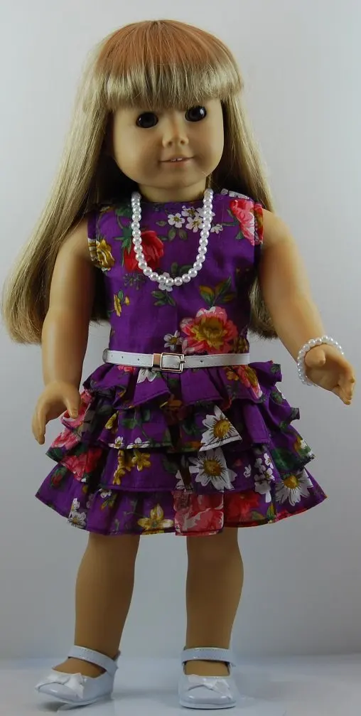 Purple Dress Silver Shoes Find Get Quotations Purple Fl Splash Dress Outfit Includes Shoes And Fits 18 Inch American Dolls