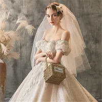 

White Polyester Plus Size Bridal Wedding Dress Wedding Gown Manufacture