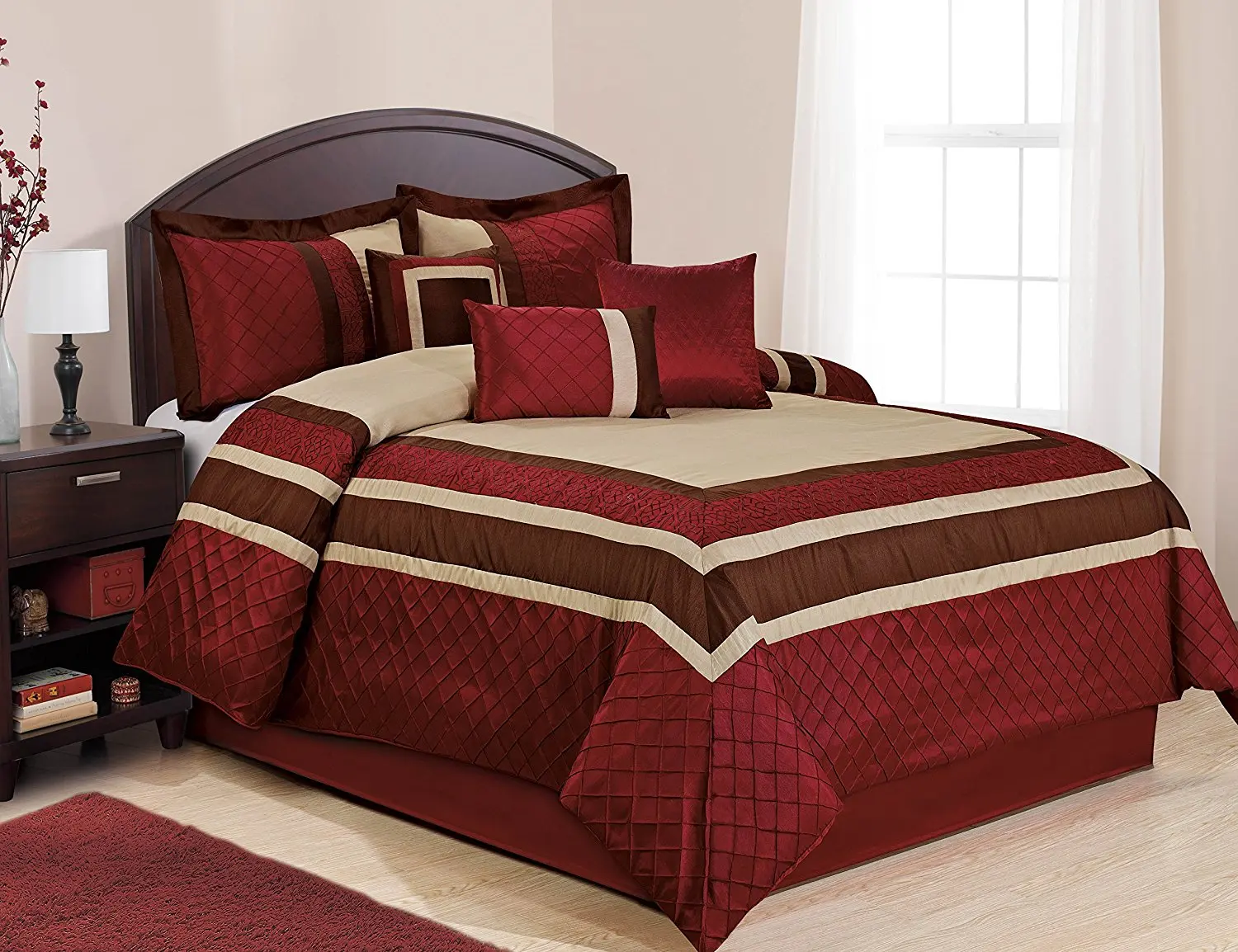 red cal king comforter sets.
