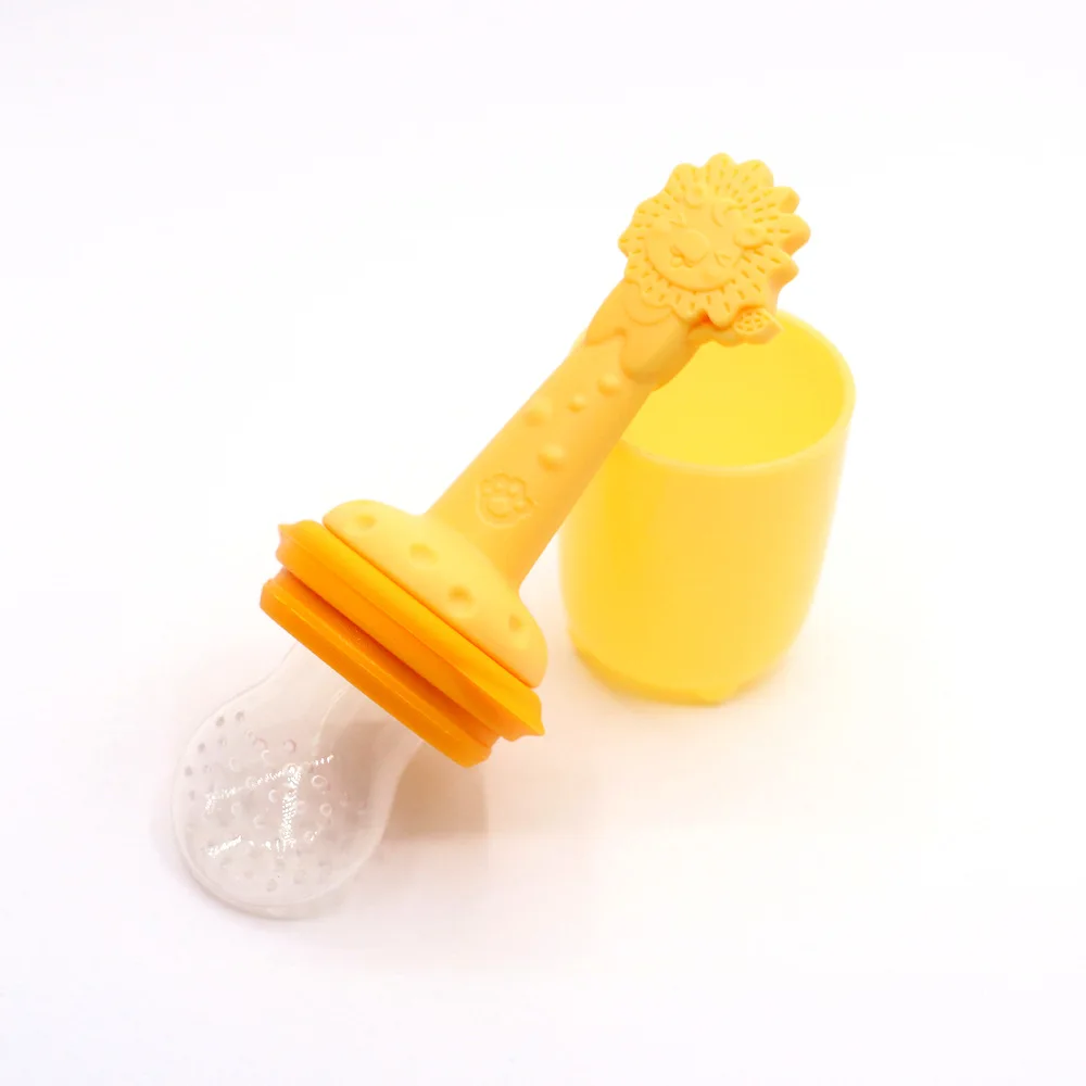 

Infant Fruit Teething Toy Food grade silicone Food Feeder Baby Fruit Feeder Pacifier, Customized color