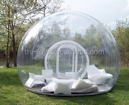 

Outdoor small waterproof Bubble Tent Dome House Advertising Igloo Transparent family Inflatable Tent