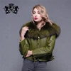 2019 New Design Wholesale And Retail Lake Wool Garment Double Face Lamb Fur Coat With Raccoon Fur Collar