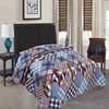 Plaid Bedspread Quilt Set 3pcs Polyfilling Quilted Coverlet Korea Patchwork Quilts Bed Cover King Queen Size Blanket