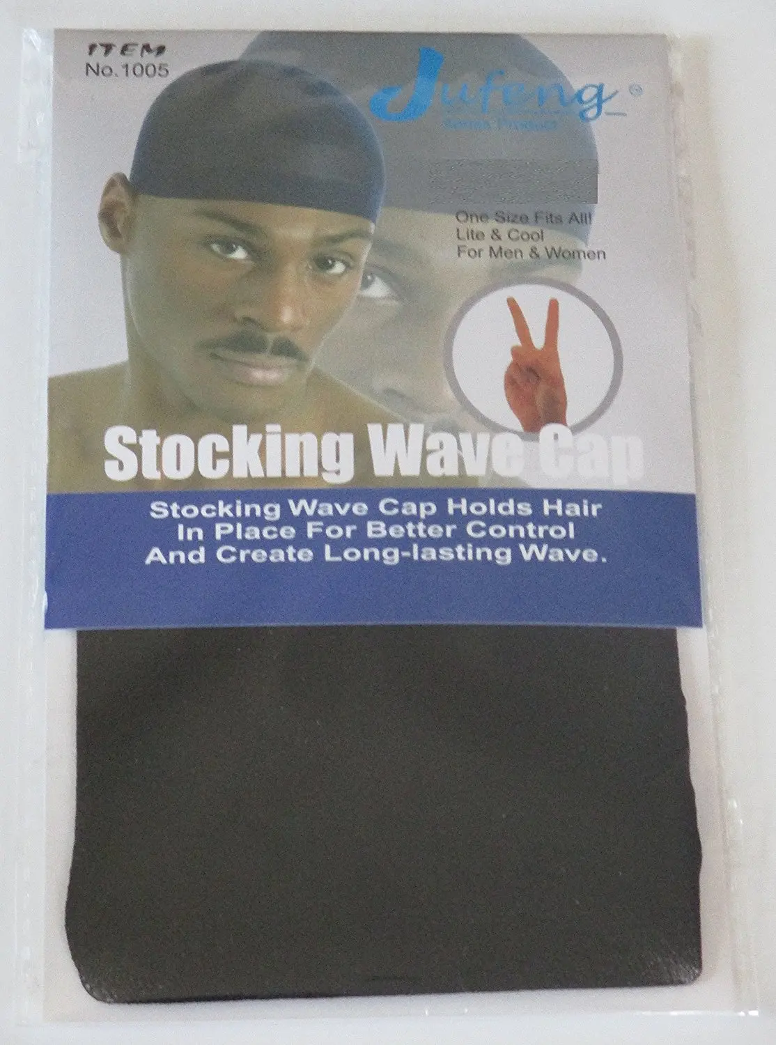 Tommy Stocking Wave TIE CAP with Elastic Band White Du Rag Doo Rag Skull Cap #1018