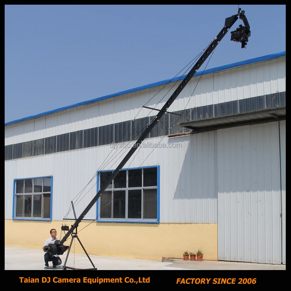 Remote PT head square cross section 418 professional jimmy jib Video Camera Crane for sale