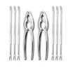 Lobster Crackers and Picks Set with 8-Piece Crab Leg Crackers Stainless Steel Seafood Crackers & Forks Nut Cracker Set