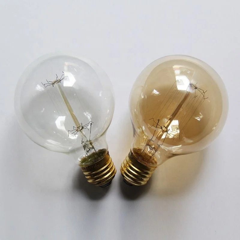 G80 25W vintage edison style carbon filament incandescent light bulb for decoration