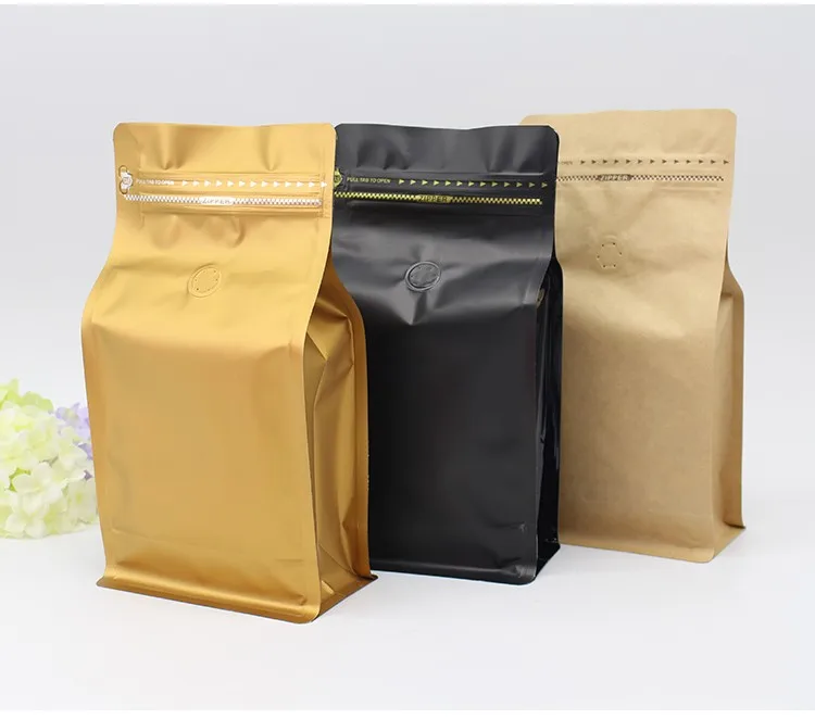 Food Grade Printed 1pound Zip Lock Resealable Aluminum Foil Coffee Bag