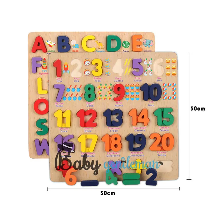 2019 New Sale Educational Word Puzzle Games Wooden Alphabet Puzzle Toys ...