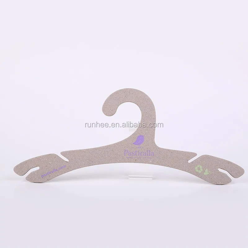 Custom Color Cardboard Clothes Hanger 35Cm Size Paper Hanger For Garment Usage