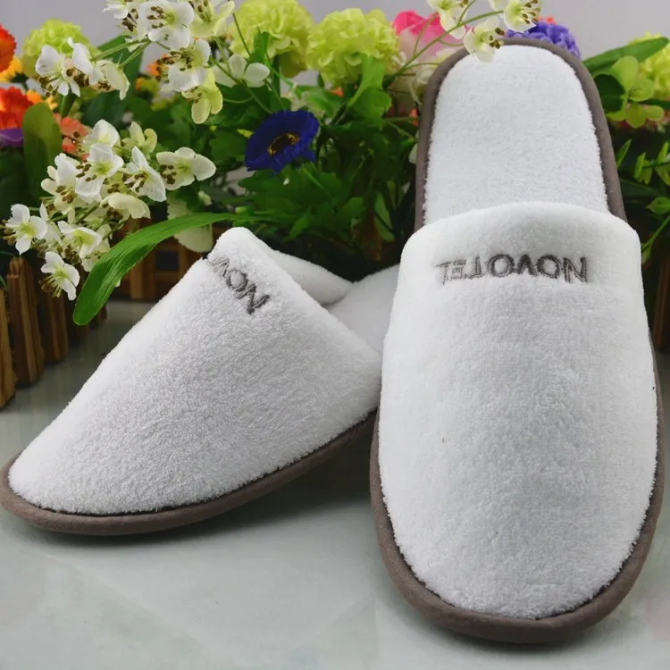 One Size Fits Most Spa Unisex Slippers Plum Turkish Terry Cotton Cloth ...