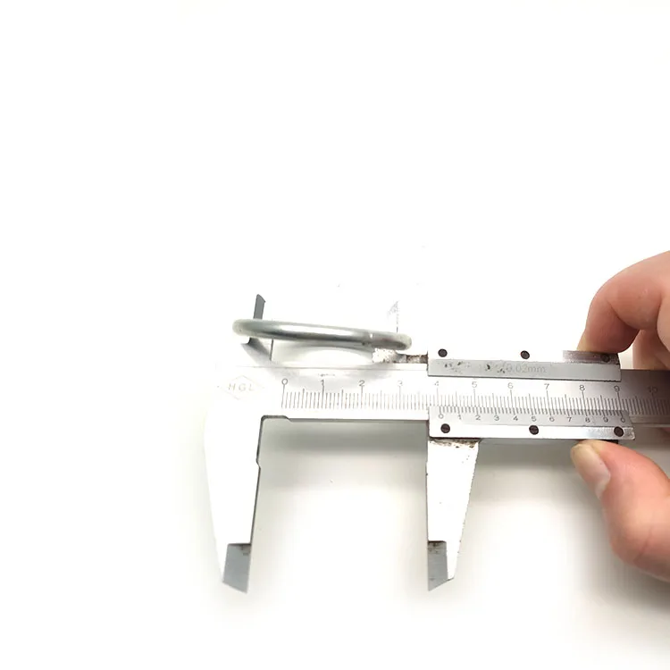 Welded Round Ring Galvanized Steel 5*40mm Hardware Accessory for Connecting Silver O Rings for Bags