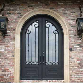 Arch Top Double Wrought Iron Gate Door Price Gates Prices Product On Alibaba Arch Top Double Wrought Iron Gate Door Price Gates Prices Product On Alibaba
