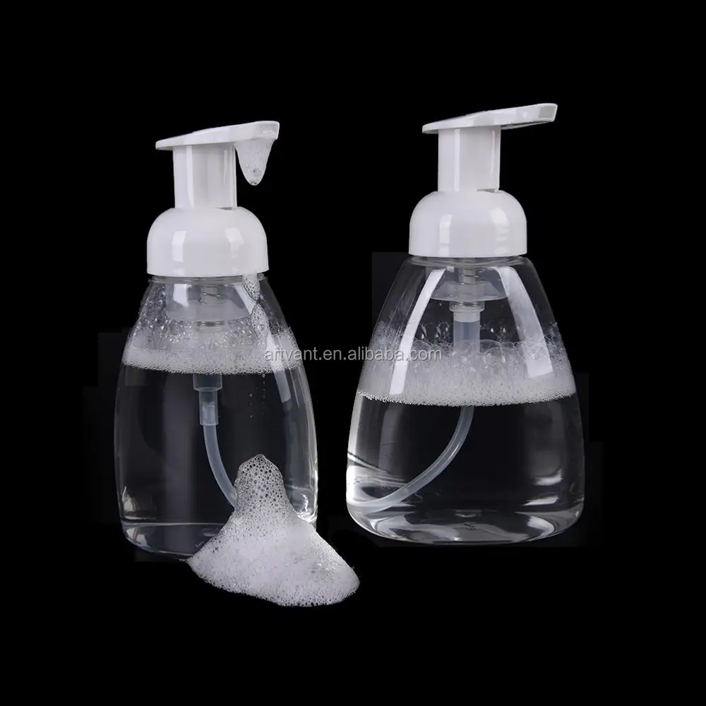 300ml Pet Foaming Spray Bottles Plastic Mousse Bottle Shampoo Lotion