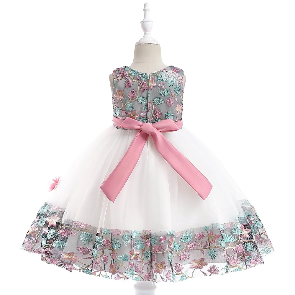 Hot Selling Baby Clothes African Dress Styles Kids Flower Embroidery ...