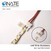 High Quality RGB 10mm 4 pin No Soldering Cable PCB board LED Flexible Strip Connector For 5050 RGB Strip light