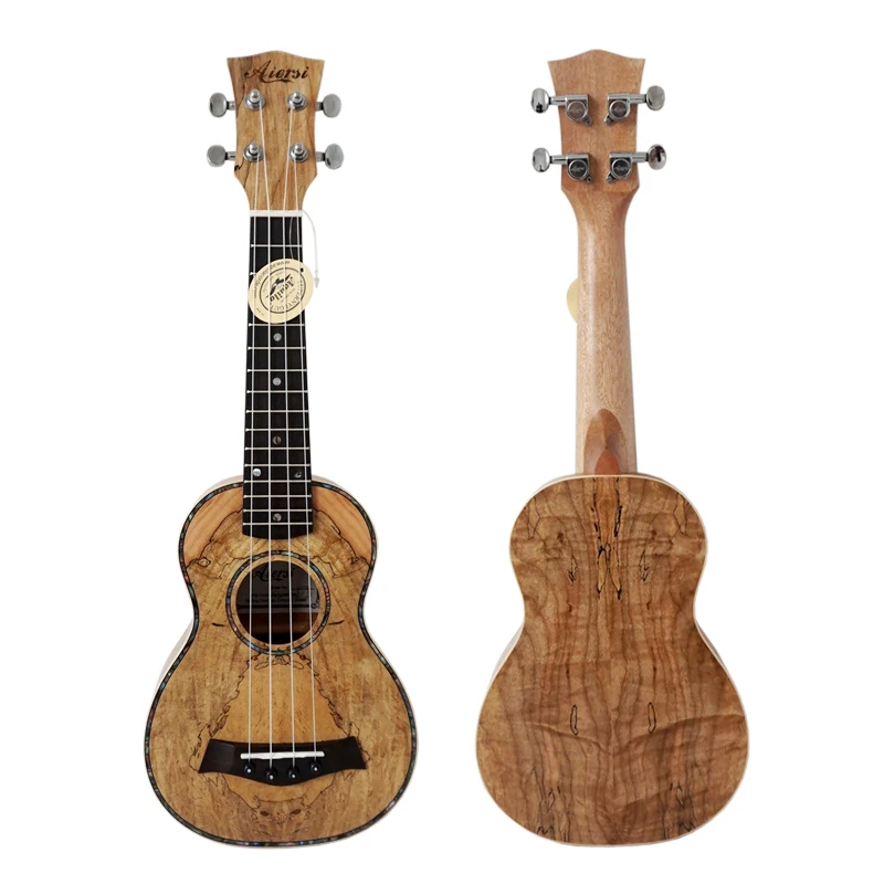 

soprano ukulele High Grade Laminated Spalted Maple Guitar Ukulele wholesale