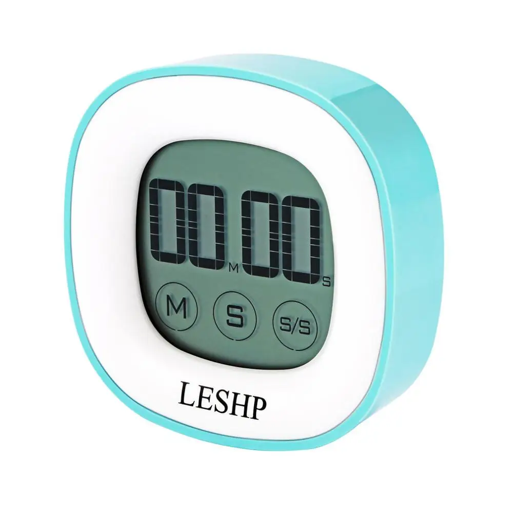 

LESHP Touch LCD Digital Screen LED Backlight 4 Digits Magnetic Countdown Timer