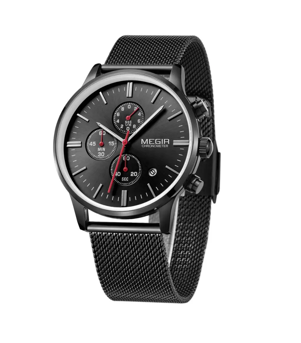 

Megir 2011 wristwatches men watches chronograph, N/a