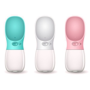 Silicone Bowl Drink Mineral Small Plastic Feeding Travel Portable Pet Dog Cat Water Bottle Feeder