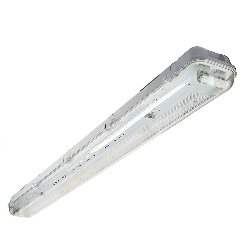 Светильник ip65. Hoftronic™ - 6x led Fixture ip65 6000k 120 cm incl. 2x18 Watt led tubes. Влагостойкие светодиодные светильники для гаража. Влагозащищенные светодиодные лампы дневного света. Водонепроницаемый светильник в гараж.