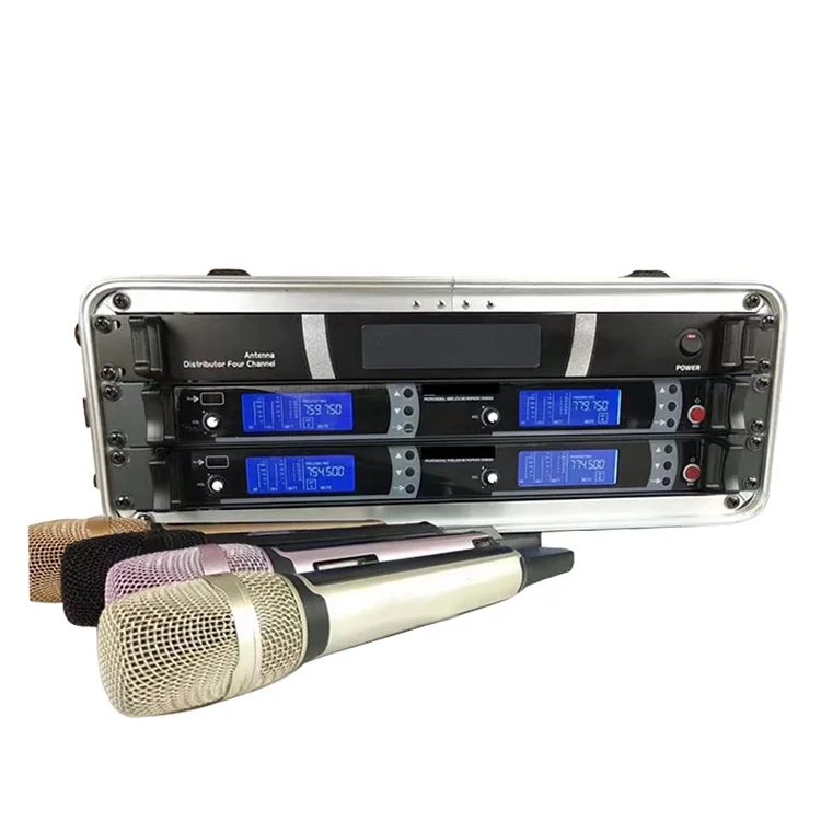 

AOYUE 2X 150 Channel professional wireless mic and receiver microphone