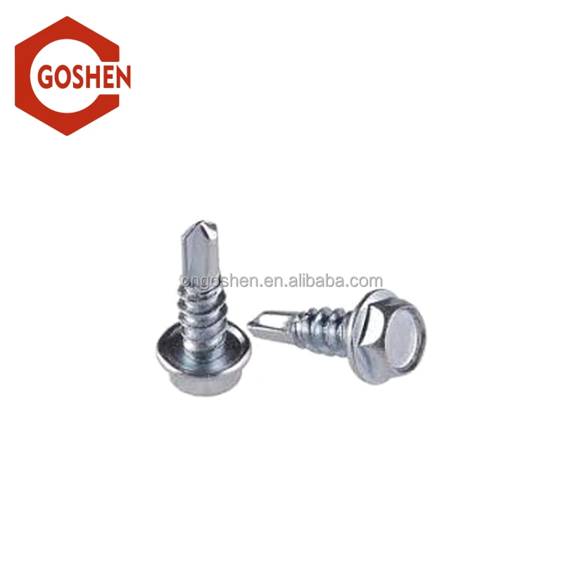 
Metric stainless steel Slotted hex head self-drilling screws 