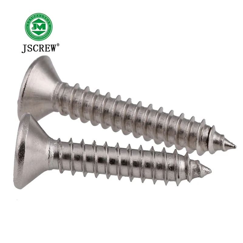 
Manufacturer wholesale screw China factory stainless steel flat head self tapping screw for chair 