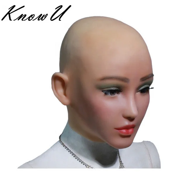 

Hot sale full head silicone female face mask for woman