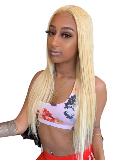 

chinese virgin hair wig vendor, 613 blonde lace frontal wig lace 13x4 blonde straight hair wig