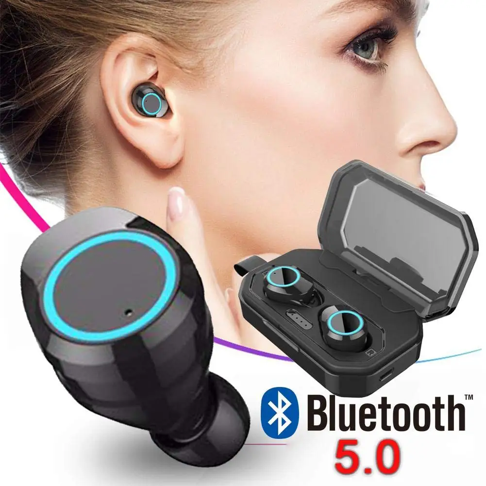 Top quality touch control X6 tws bt 5.0 IPX4 waterproof 4000mAh tws wireless headphone earphone with microphone for iphone