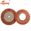 Orange 18'' Bias Open Sisal and Cloth Buff For Automotive Industry
