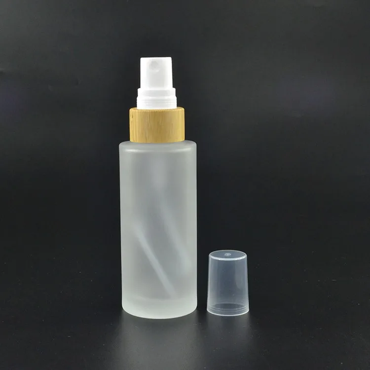 Decorative 120ml Pet Plastic Inside Bamboo Shampoo Bottle With Pump For 