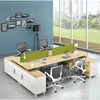 modular office furniture workstation office partition 718-P02 one to four seats modern work station desk