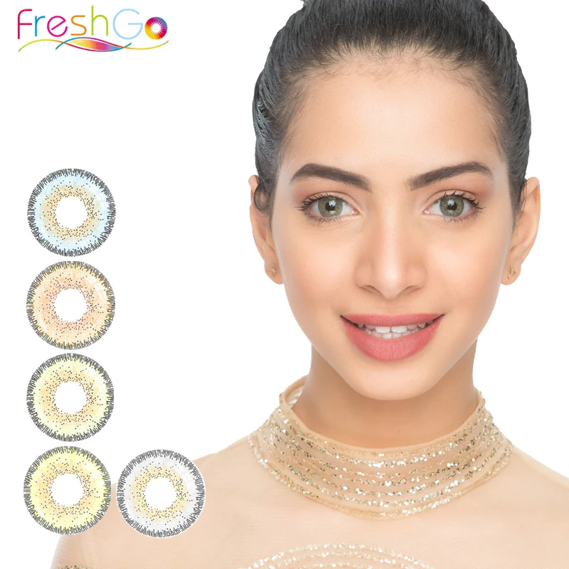 

2018 Freshgo Natural Soft Popular Colored Contact Lenses, N/a