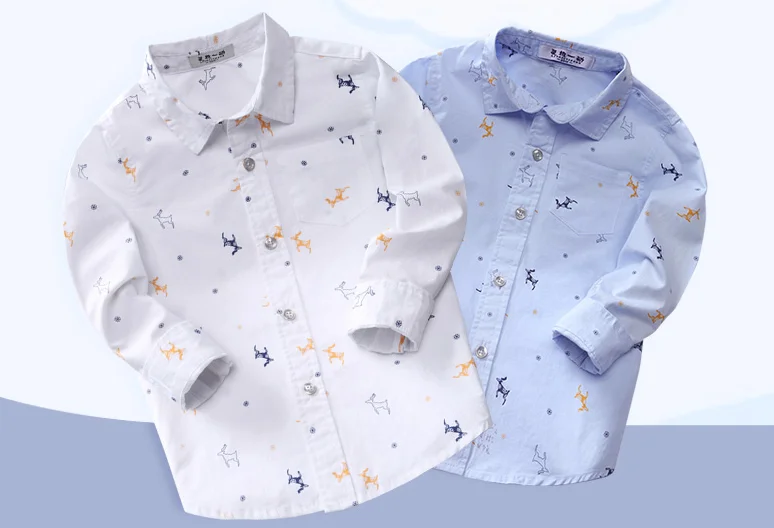 
white cotton kids fashion dress shirts for boys 