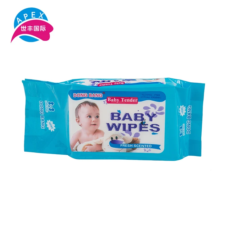 Hot sale free samples baby skin care antibacterial baby wet wipes