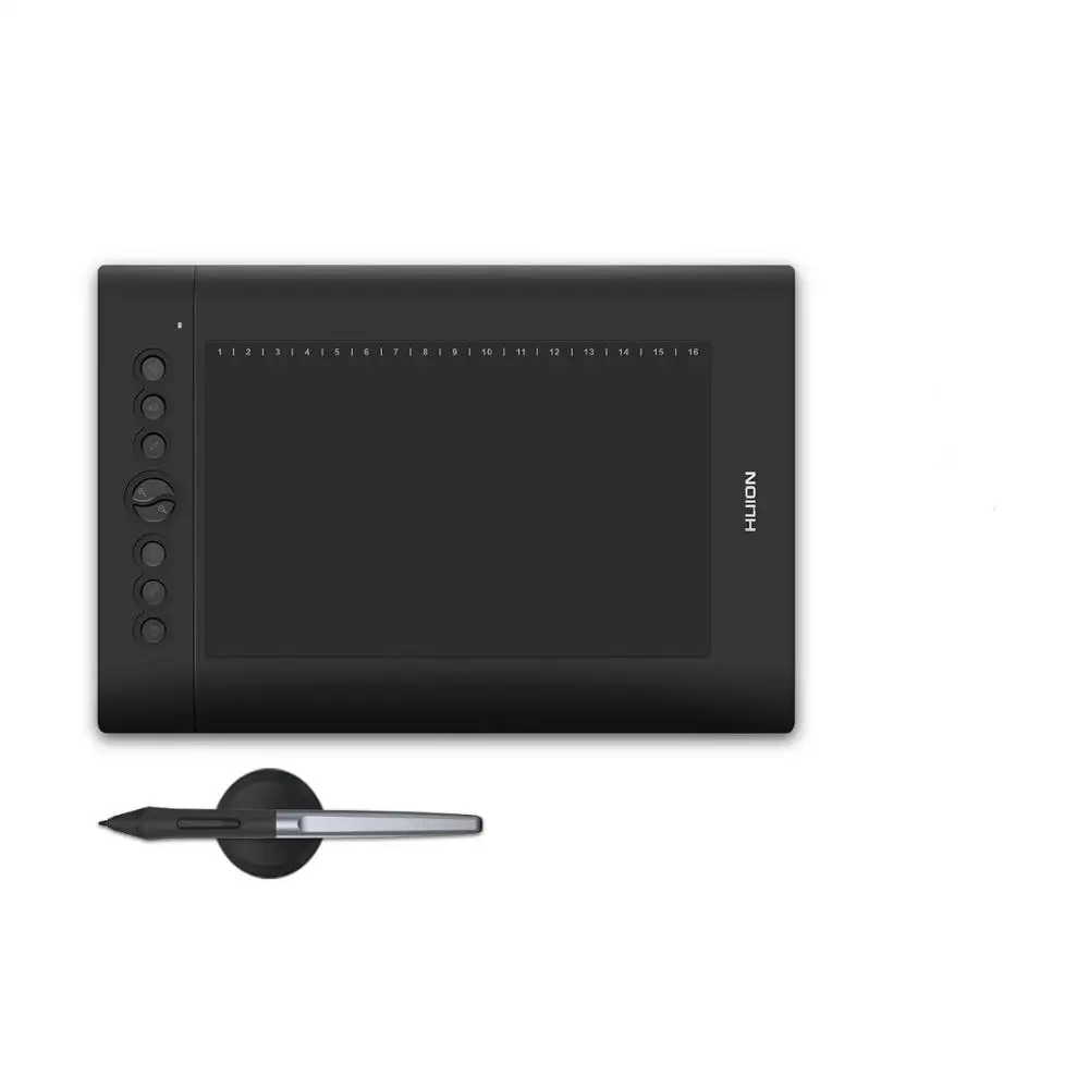 

H610PRO V2 fashion tablet battery free stylus 8192 levels pen pressure huion digital design drawing USB graphic tablet