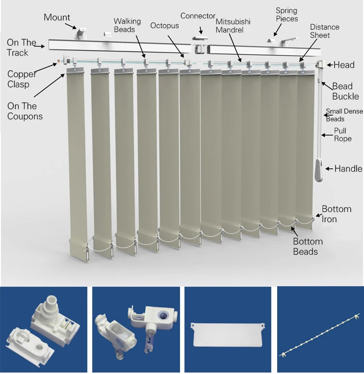Plastic Vertical Blinds Parts/blinds Accessories Buy Plastic Vertical