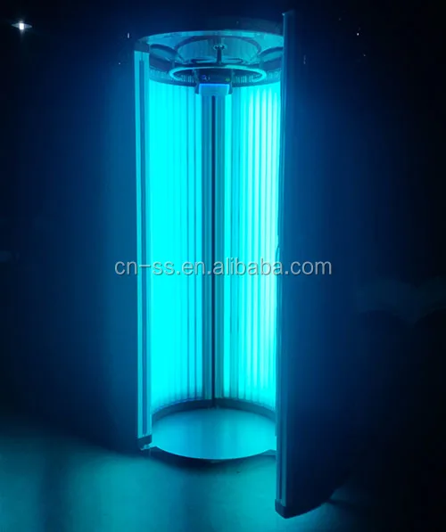 CE approval vertical solarium machine  with UVA tanning lamp for sun shower