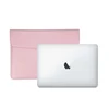 pebble grain leather protective case bag for macbook computer laptop Pink light to carry