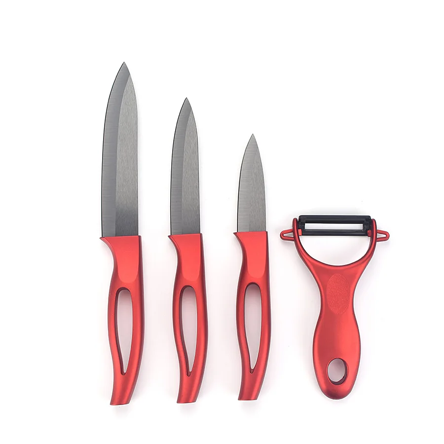 High Quality 5pcs Swiss Line Crofton Black Ceramic Blade Kitchen Chef