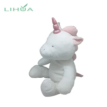 pink fluffy unicorn toy