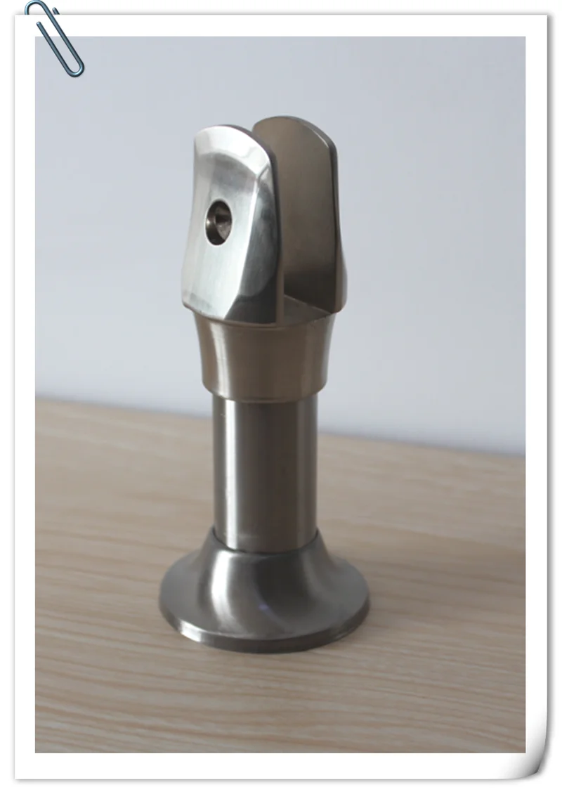 304 Grade Stainless Steel Toilet Cubicle Partition Hardware Pedestal