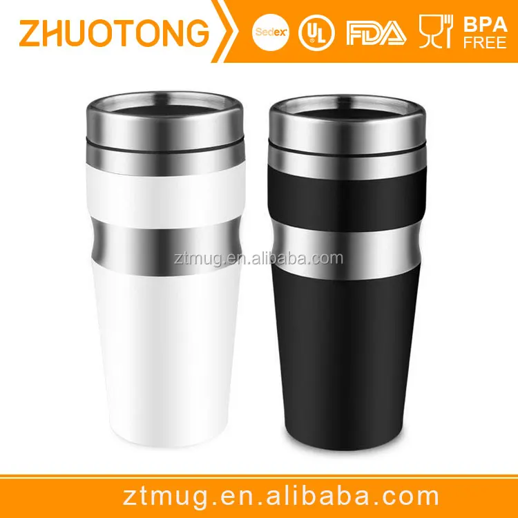 Stainless Steel Thermos Travel Mug With Handle Double Wall Stainless Steel Thermos Travel Mug With